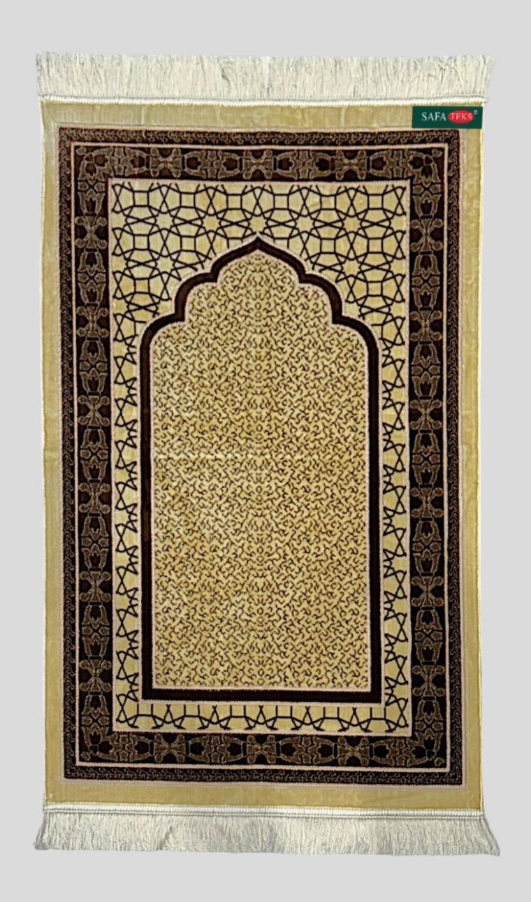 سجادة صلاة ذهبية فاخرة