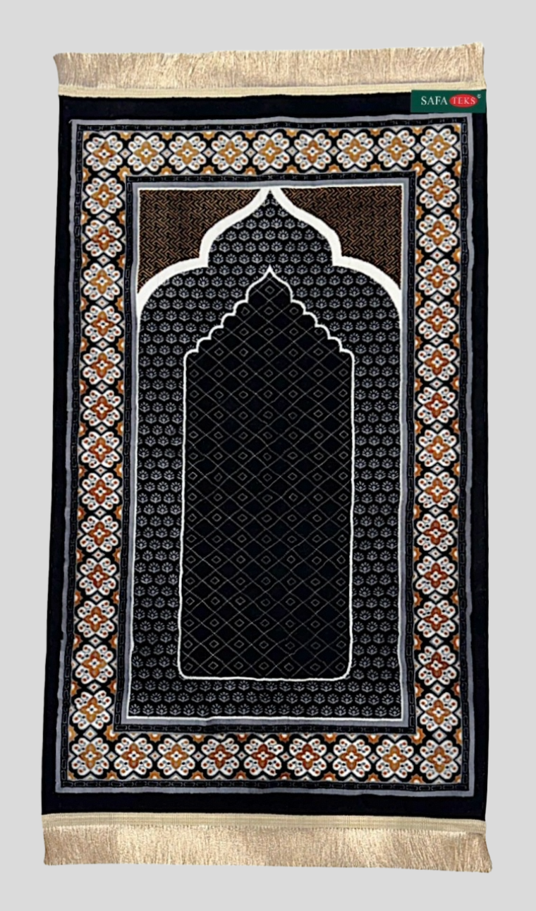 سجادة صلاة ريحان سوداء فاخرة